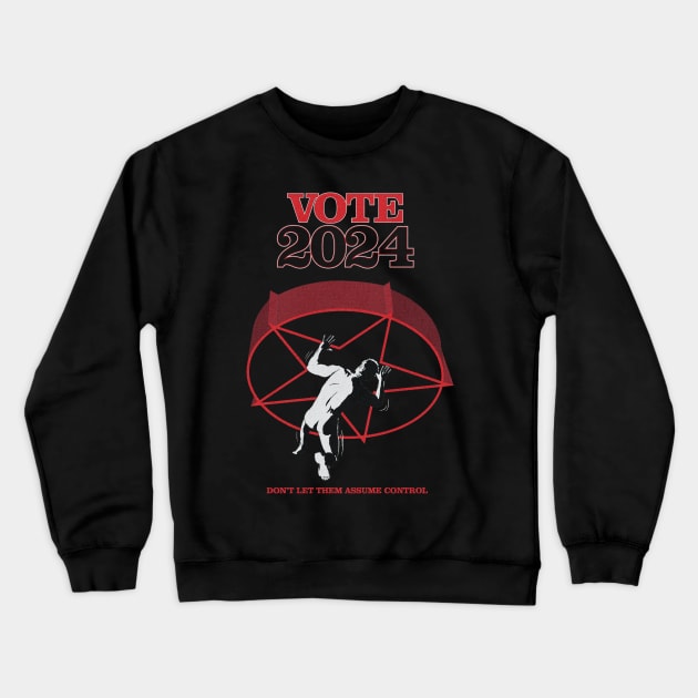 Vote 2024 Crewneck Sweatshirt by Jimb Fisher Art